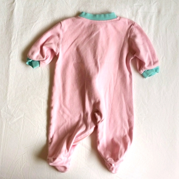 george pink mouse zipper footie sleeper pajamas 3 months baby girl - Picture 6 of 6